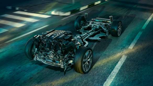 Suspension M adaptative. BMW M850i xDrive Coupé avec suspension M adaptative.