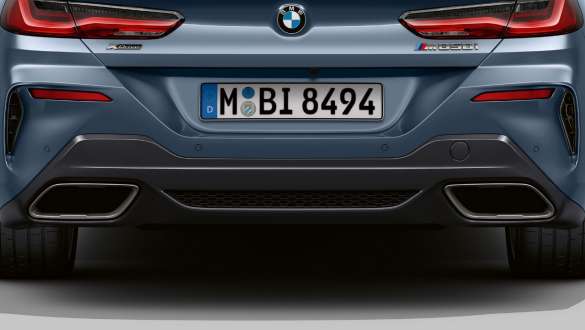 Système d’échappement M sport. BMW M850i xDrive Coupé avec système d’échappement M sport.