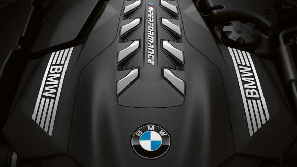 Moteur essence 8 cylindres M TwinPower Turbo. Moteur essence V8 M TwinPower Turbo de la BMW M850i xDrive Coupé.