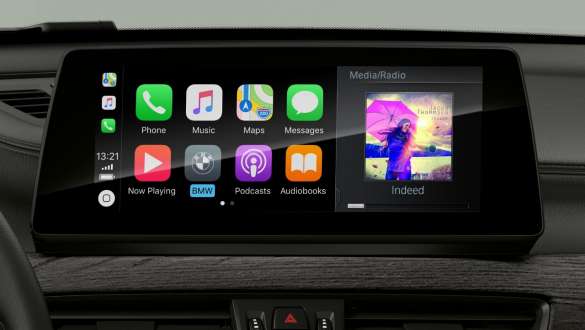 BMW X1, préparation Apple CarPlay® BMW X1, intérieur avec préparation Apple CarPlay® sur le concept d'affichage et de commande .
