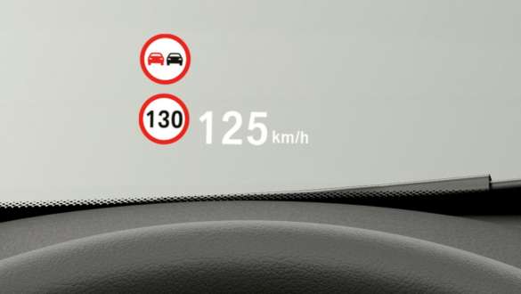 BMW X1, BMW Head-Up Display BMW X1, intérieur avec vue sur le Head-Up Display.