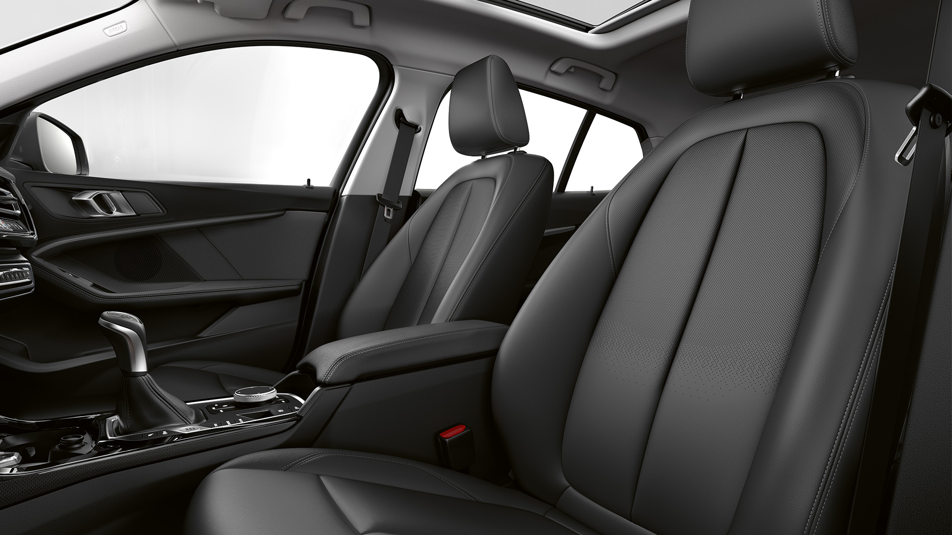 Sièges en cuir Dakota Schwarz. BMW Série 1, Modèle Advantage, habitacle avec sièges en cuir Dakota Schwarz.