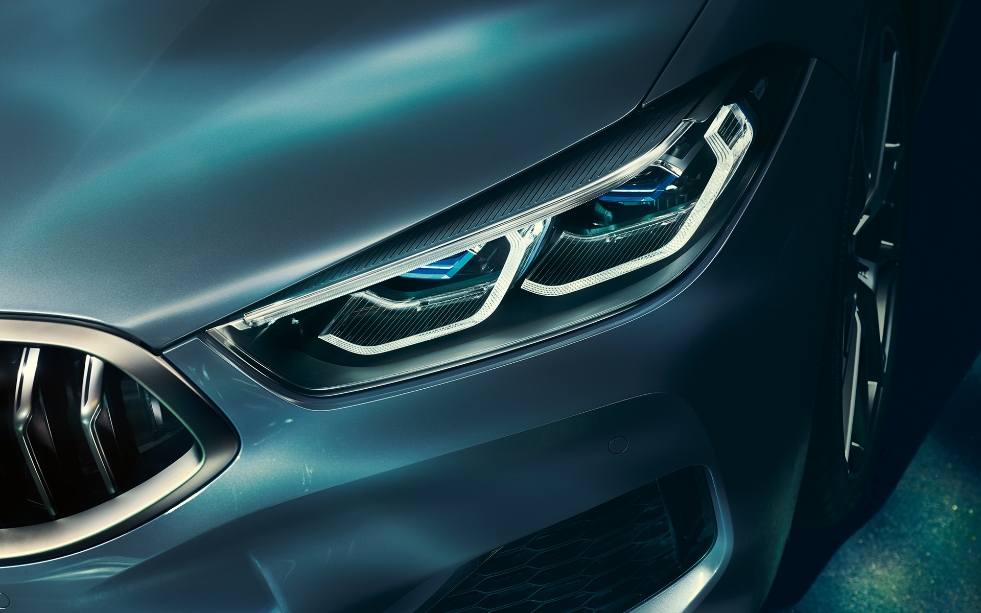 BMW Série 8 Coupé, Laserlight Détail : les Laserlight de la BMW Série 8 Coupé.
