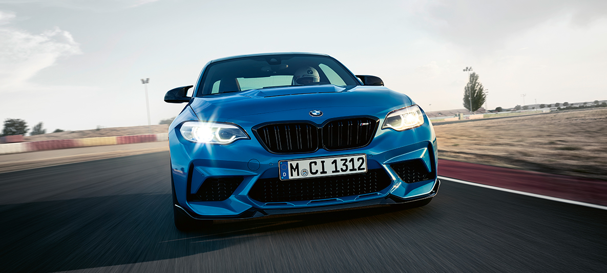 Design BMW M2 CS Design BMW M2 CS F87 Misano Blau metallic vue avant