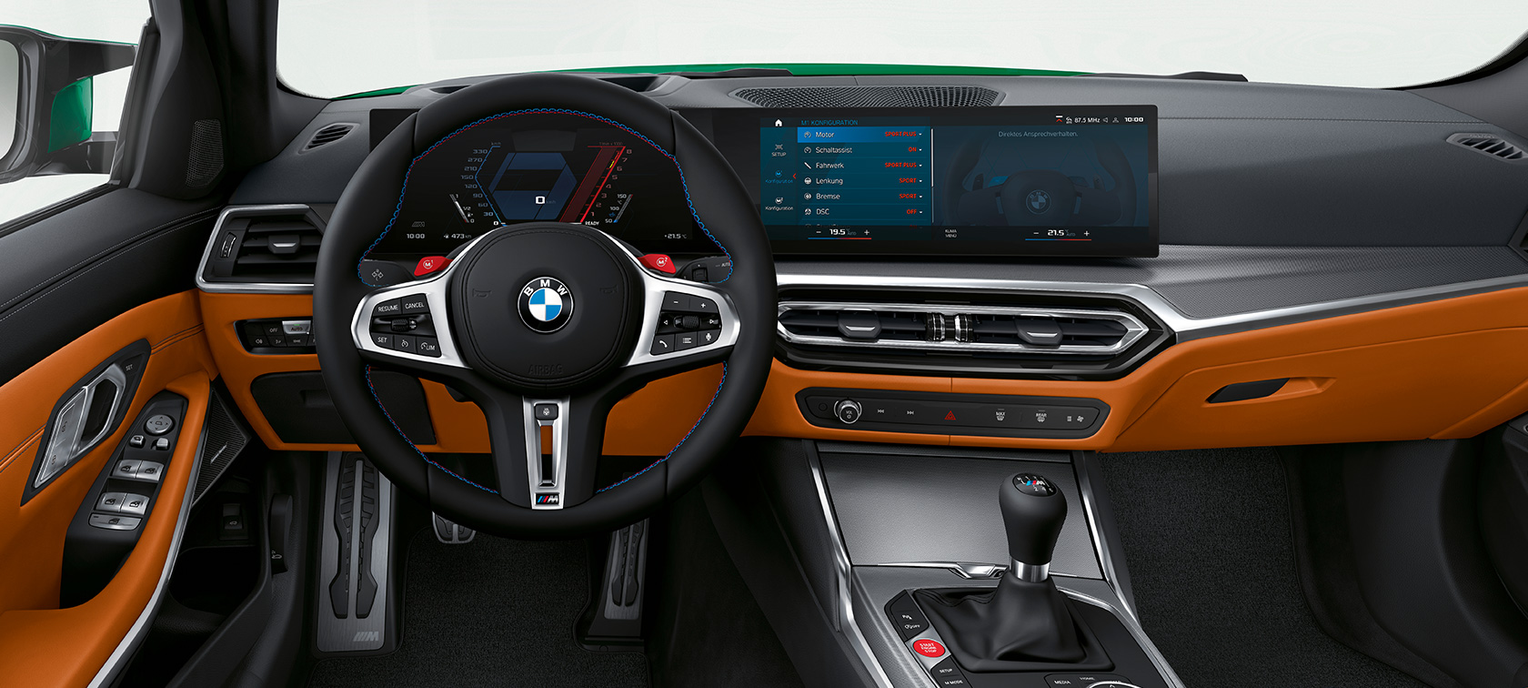BMW M3 Berline G80 2020, poste de conduite BMW M3 Berline G80 2020 habitacle
