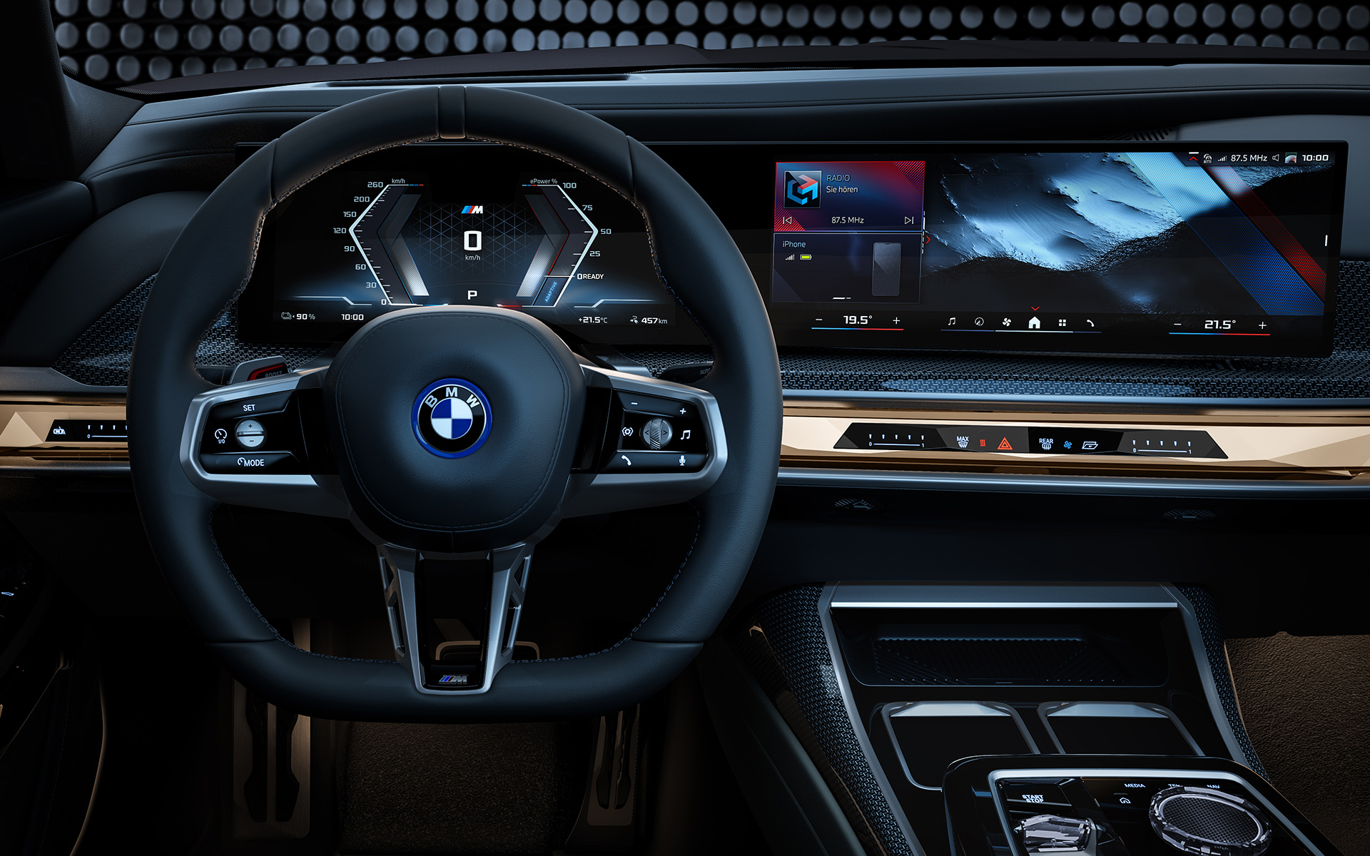 Volant M en cuir BMW i7 M70 xDrive Berline G70 BMW i7 M70 xDrive Touring G70 volant M en cuir