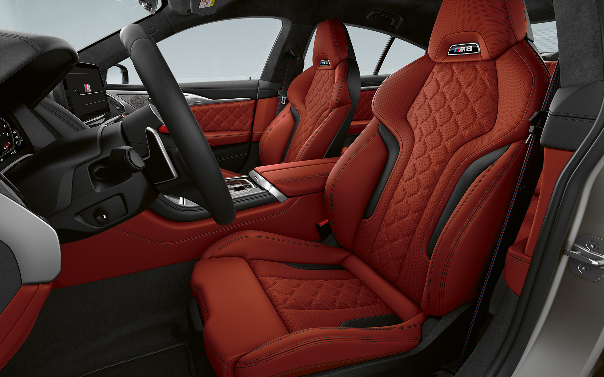 BMW M8 Gran Coupé F93 LCI Facelift 2022 interior M sport seats