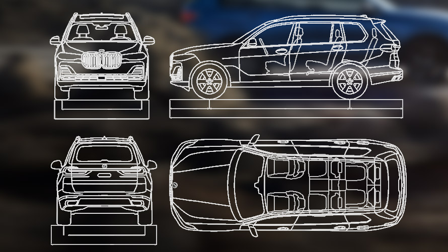 Fiche technique de la BMW X7 M60i G07 LCI Fiche technique de la BMW X7 M60i G07 LCI