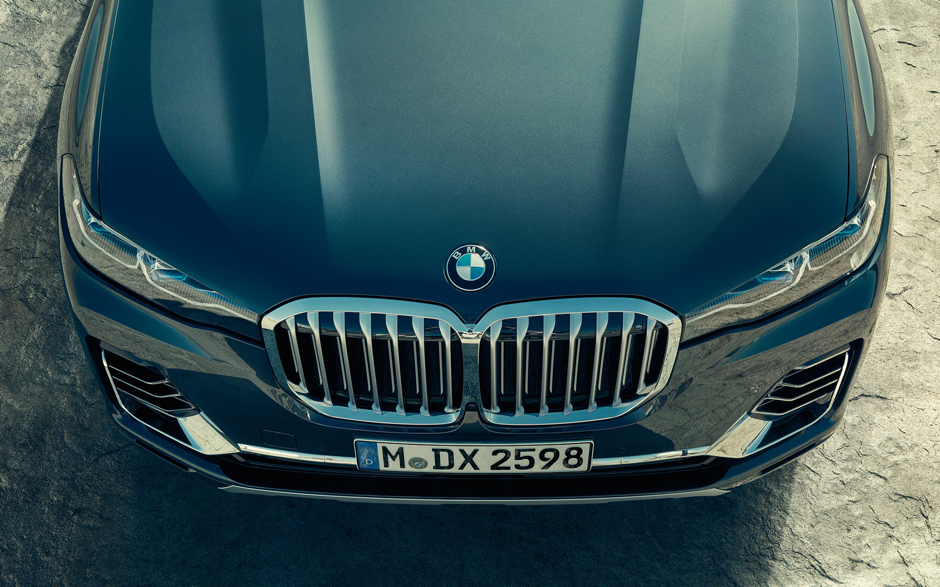 BMW X7 G07 2019 Calandre BMW vue du dessus