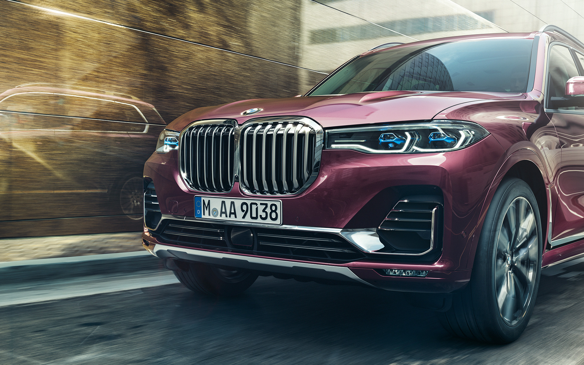 BMW X7 Individual xDrive40i G07 2018 Ametrin metallic vue de trois quarts avant BMW X7 Individual xDrive40i G07 2018 Ametrin metallic vue de trois quarts avant