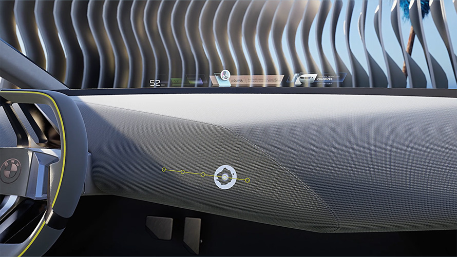 BMW i Vision Dee BMW Mixed Reality Slider BMW i Vision Dee véhicule visionnaire BMW Mixed Reality Slider