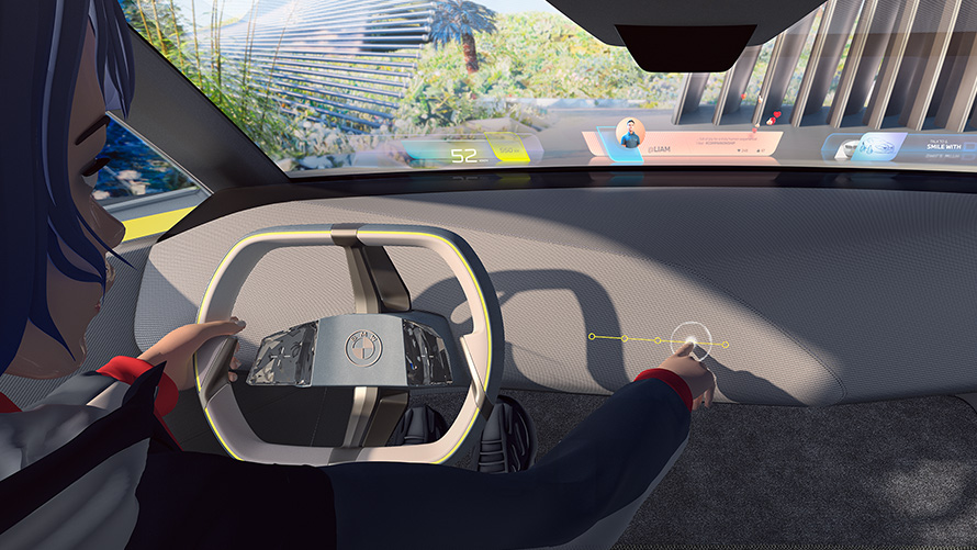 BMW i Vision Dee communication interactive BMW i Vision Dee véhicule visionnaire communication interactive