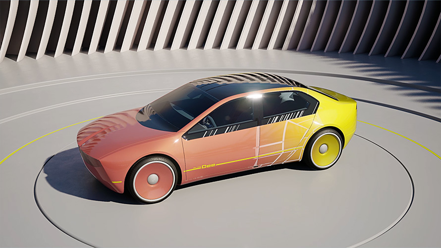 BMW i Vision Dee technologie E Ink BMW i Vision Dee véhicule visionnaire technologie E Ink
