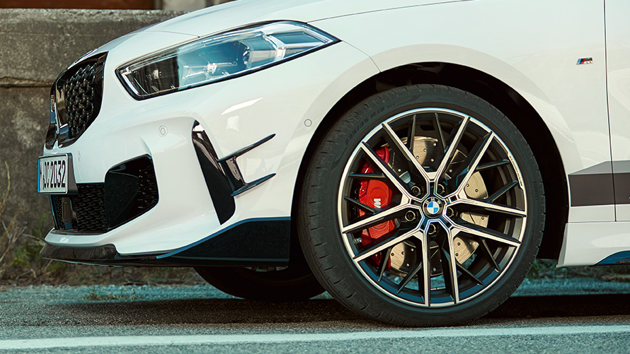 Jantes de 19 po à rayons doubles Performance M de BMW 555 M, bicolore Jantes de 19 po à rayons doubles Performance M de BMW 555 M, bicolore, accessoires printemps-été BMW